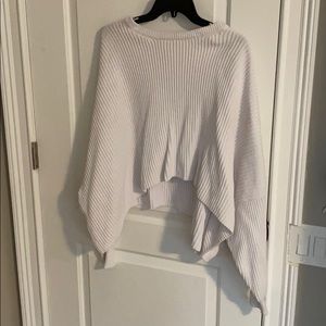 Cropped Free People white sweater